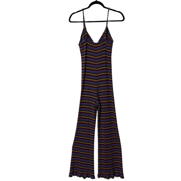 Anthropologie SUNDRY Striped Knit Jumpsuit sz. (1) Sz. Small Sz. 4-6  NWOT - Picture 10 of 16